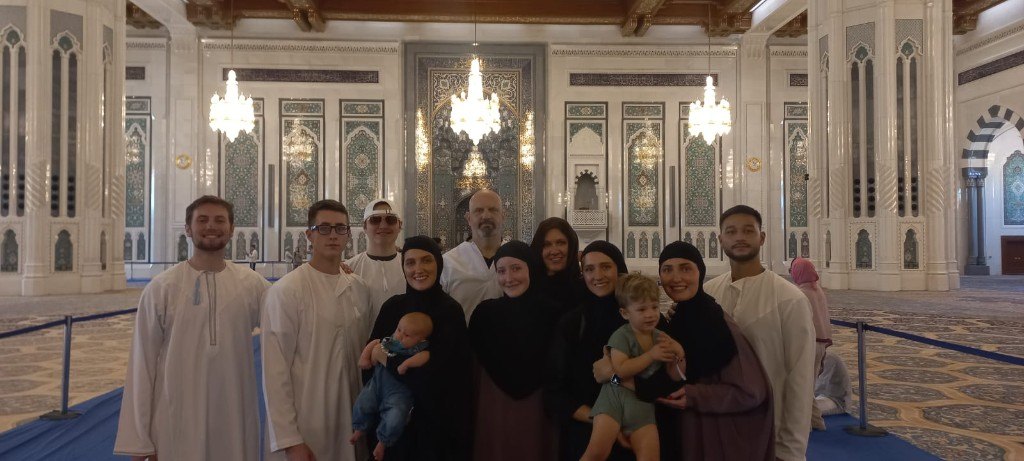 OmanTour guests at Sultan Qaboos Grand Mosque Muscat Oman