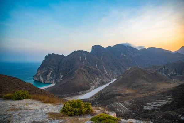 Jebel Akhdar mountain terraces and Saiq Plateau views Oman