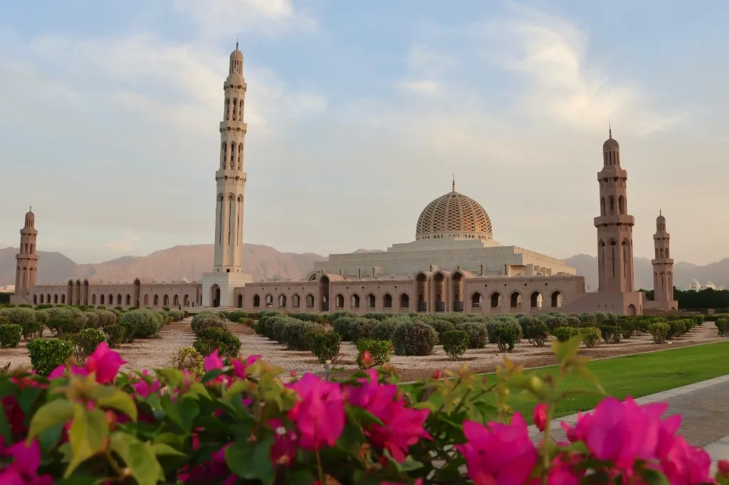 Sultan Qaboos Grand Mosque in Muscat Oman