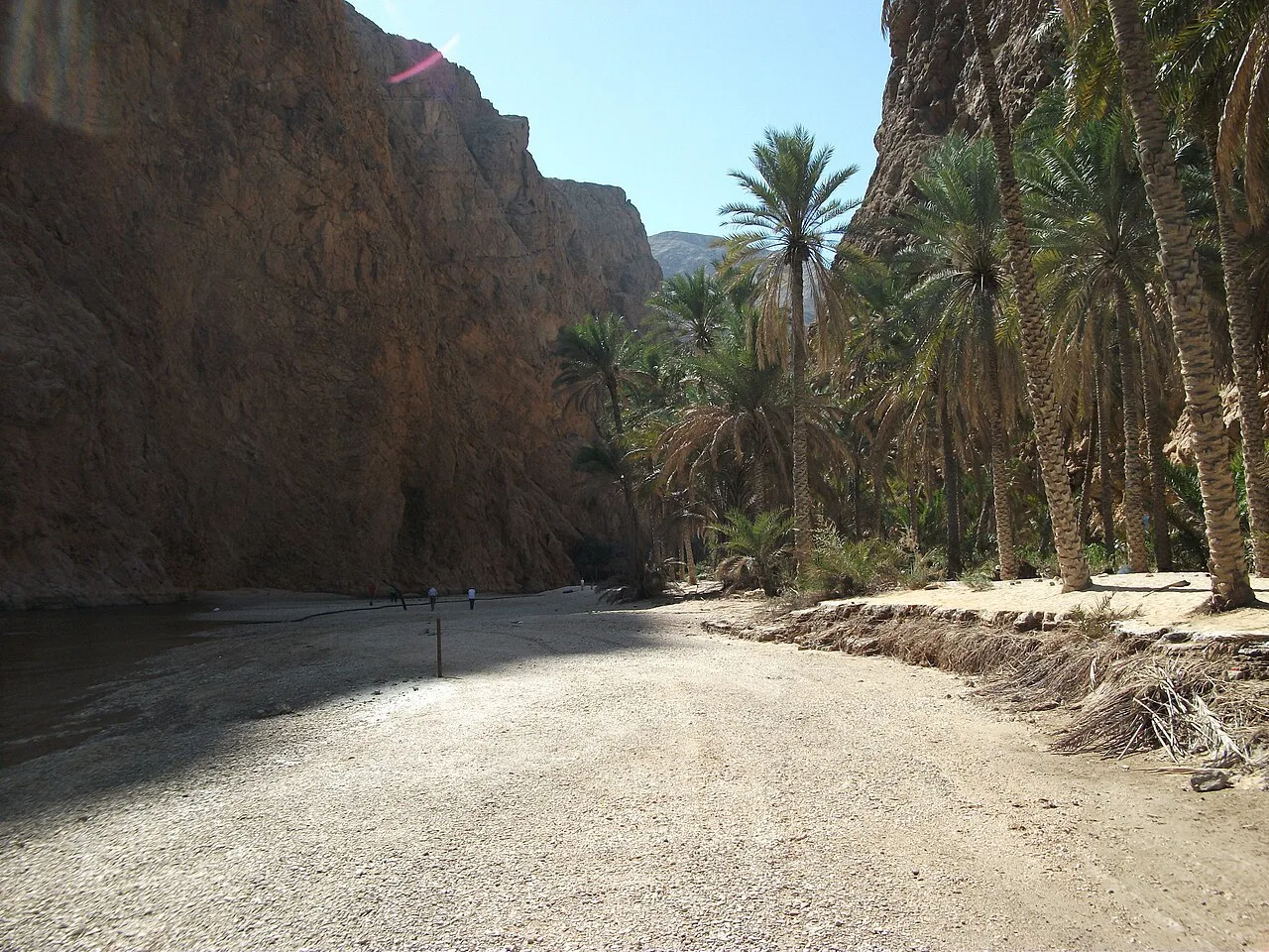 Wadi Shab swimming pools and cave waterfall Oman