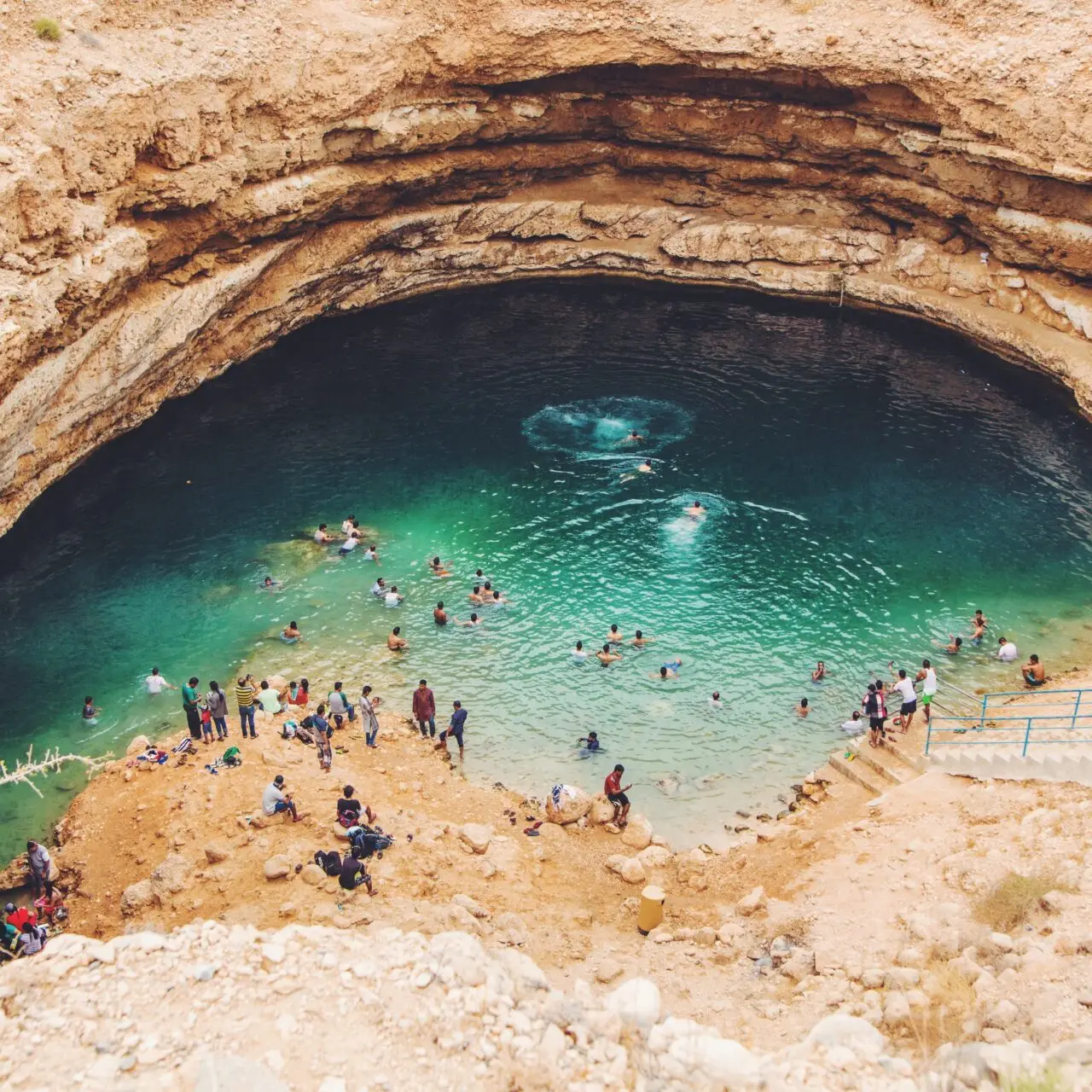 Wadi Shab and Bimmah Sinkhole Group Full Day Tour